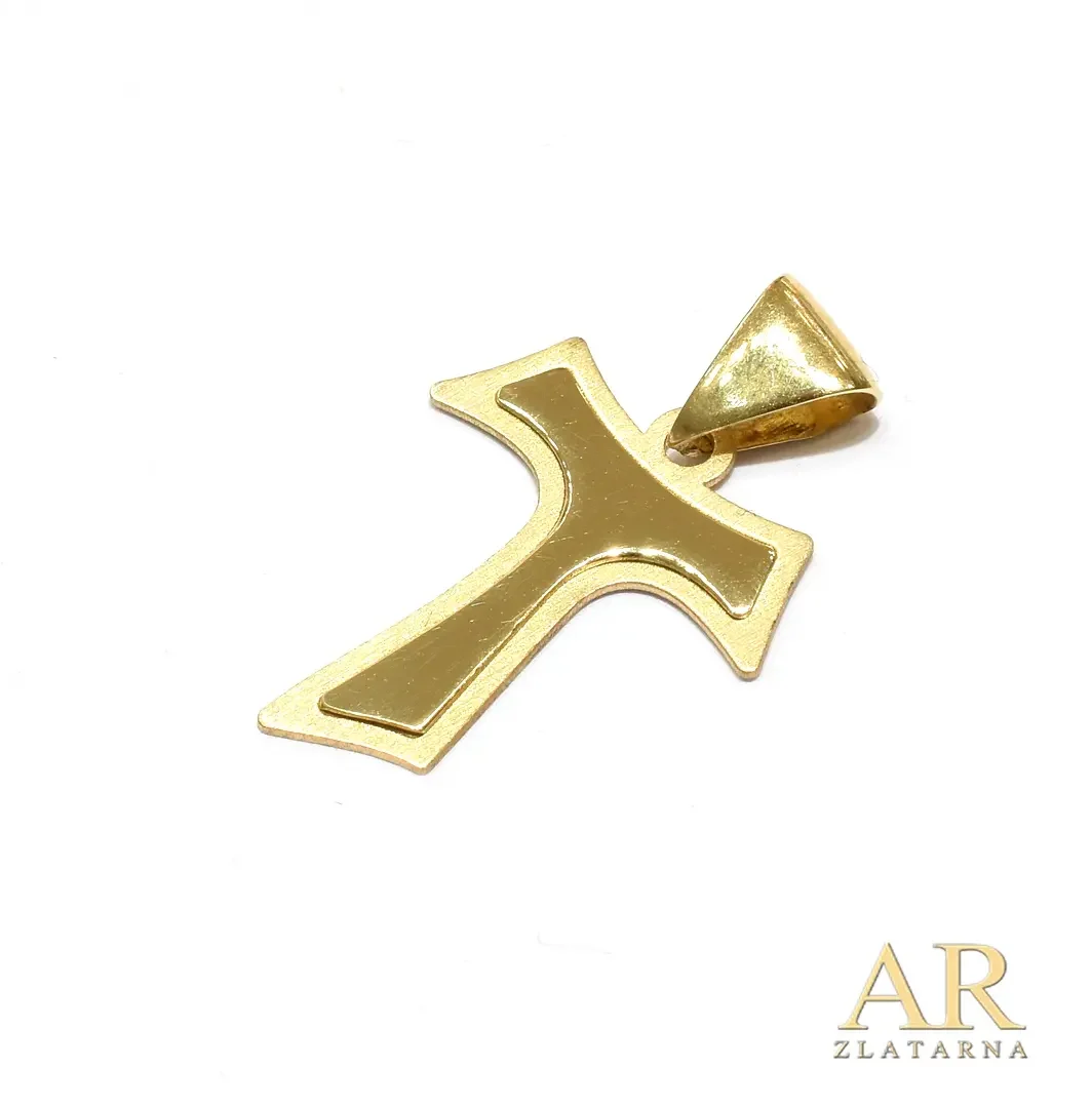Zlatni privjesak Križ  Tau 