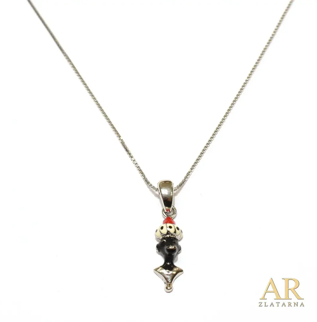 Srebrna ogrlica s privjeskom  Morčić 45cm Model 1