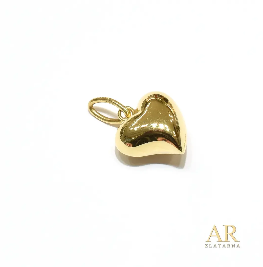 Zlatni privjesak Srce Model 2