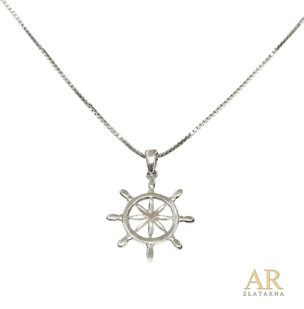 Srebrna ogrlica Kormilo