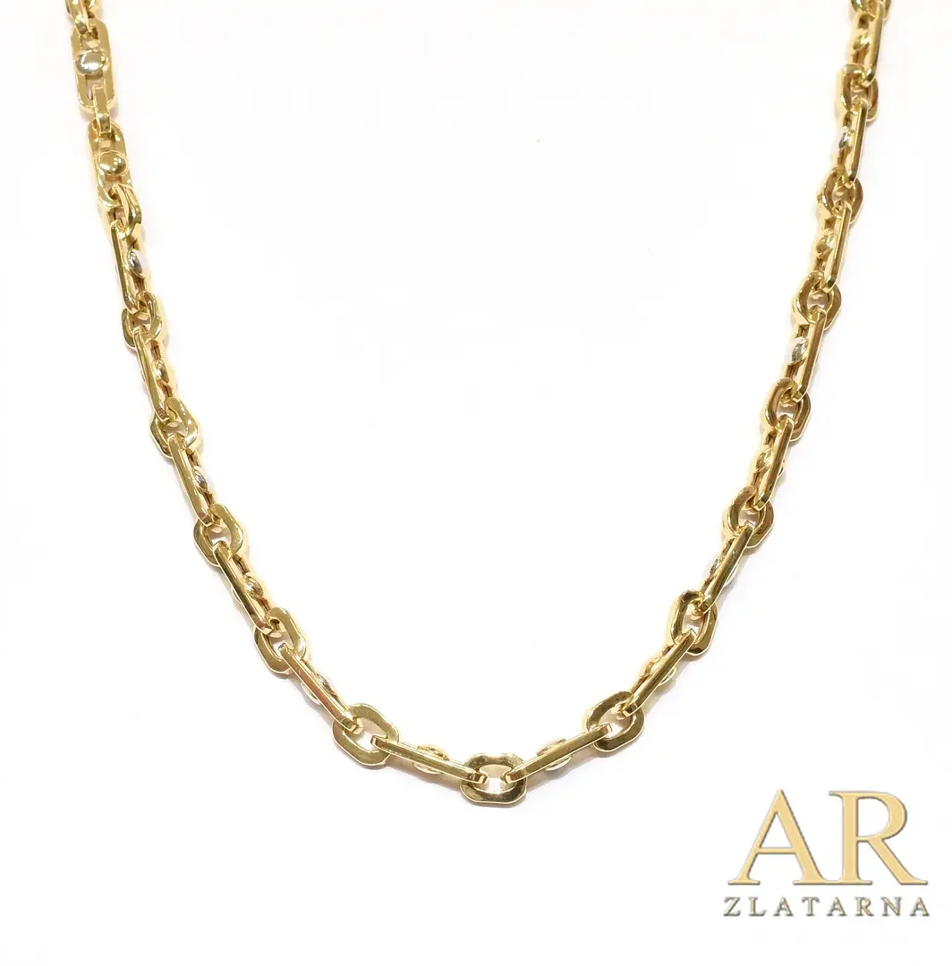 Zlatni lančić bijelo žuto 4.4  mm