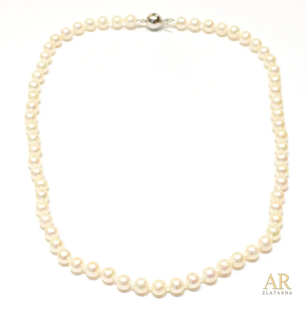Biserna ogrlica srebrna kopča  47cm Model 1