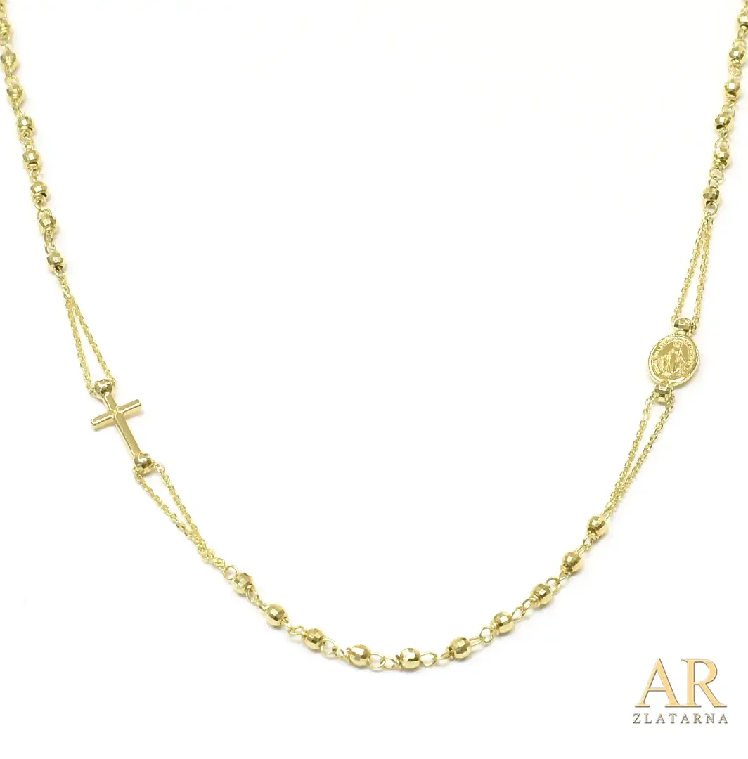 Zlatna ogrlica Krunica  45cm Model 2