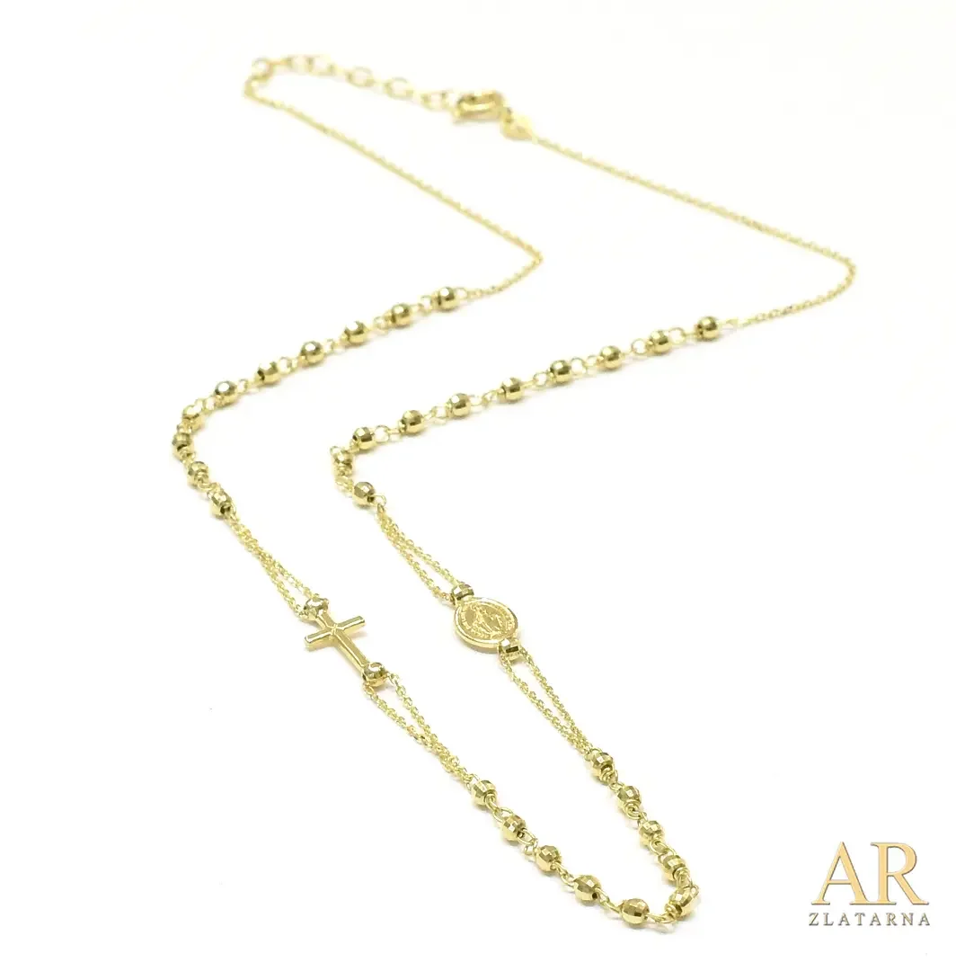 Zlatna ogrlica Krunica  45cm Model 2