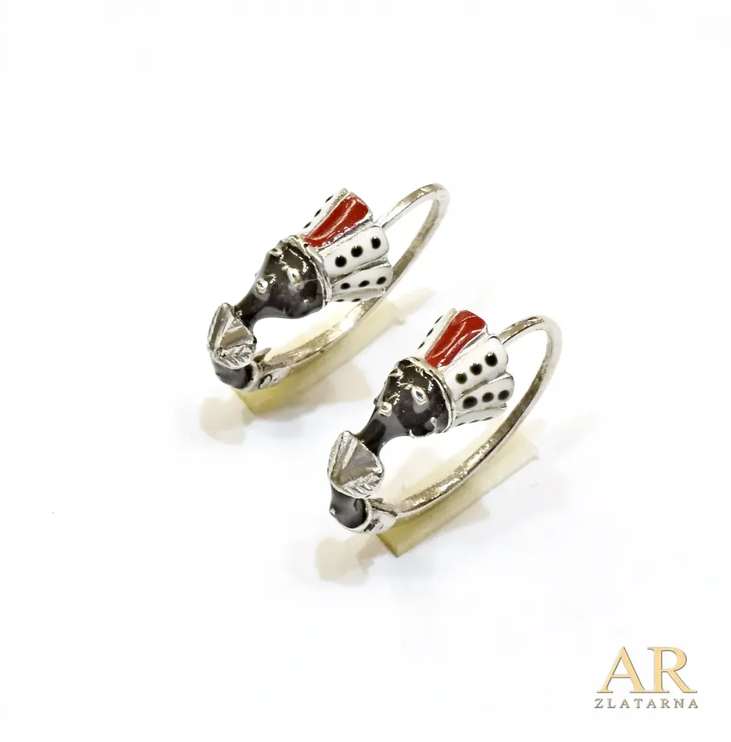 Srebrne naušnice Morčić Model  5