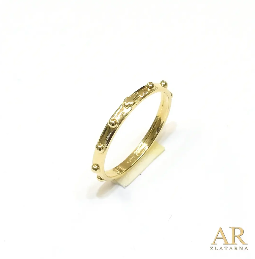 Zlatni prsten Krunica na obodu
