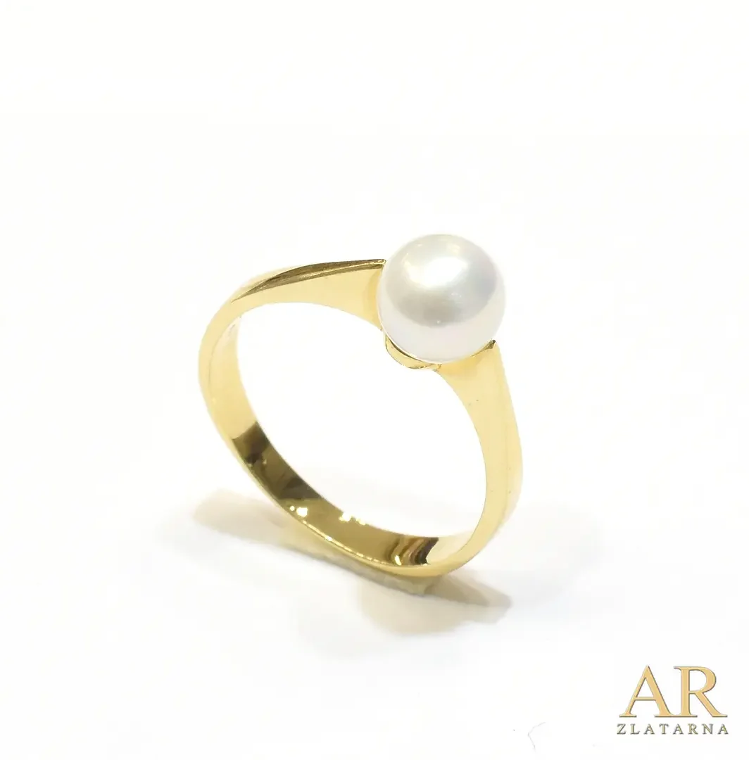 Zlatni prsten biser 7.0mm 
