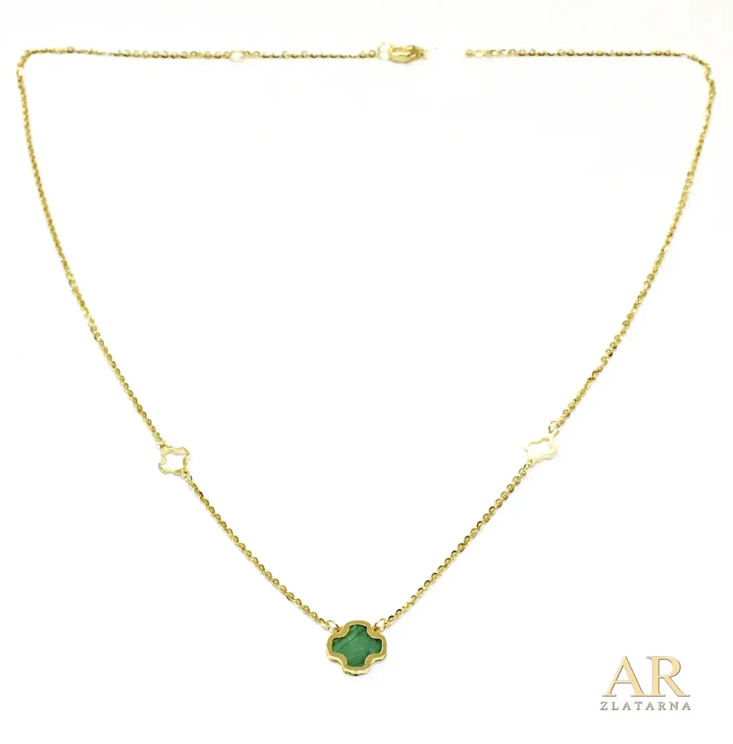 Zlatna ogrlica Detalji  djeteline 42cm 