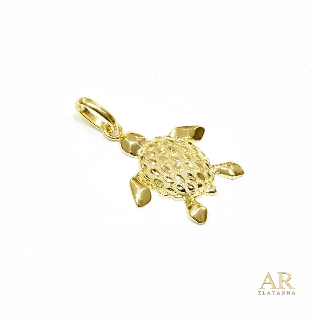 Zlatni privjesak  Kornjača Model 2