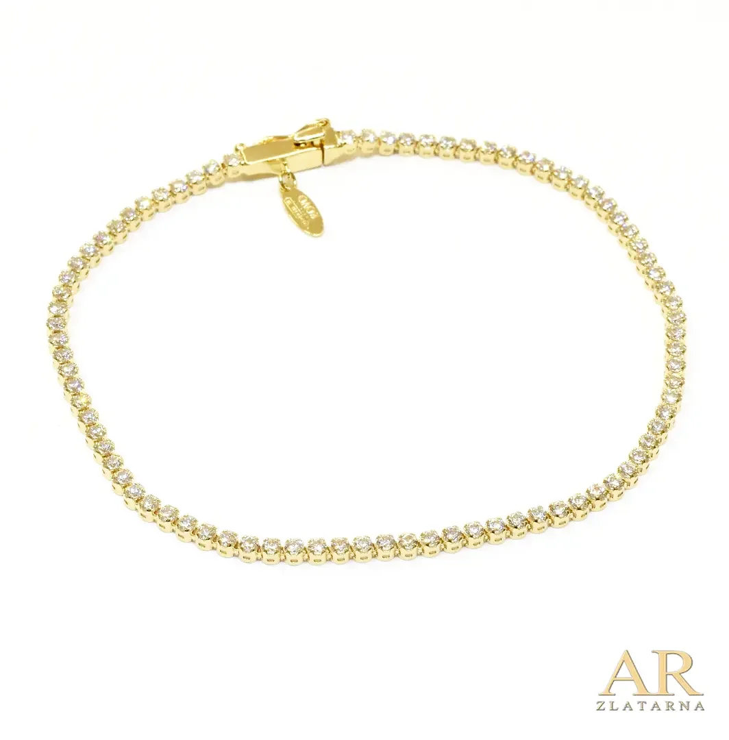 Zlatna narukvica Tennis sa  cirkonima 2.1mm