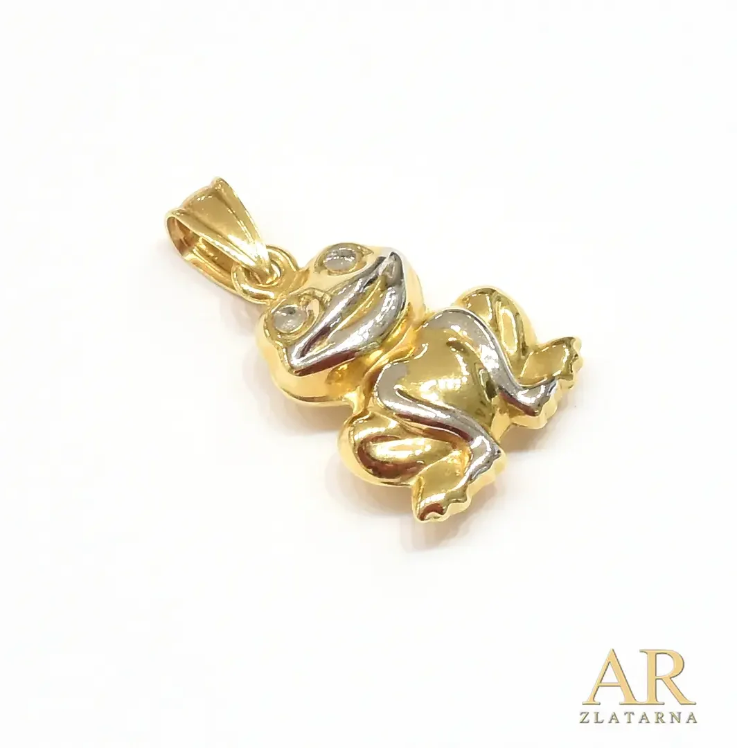 Zlatni privjesak Žaba 