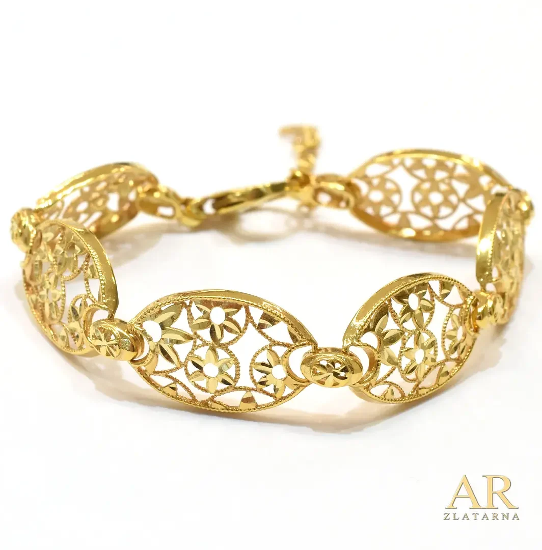 Zlatna narukvica Lorenzo  Ungari 19cm 