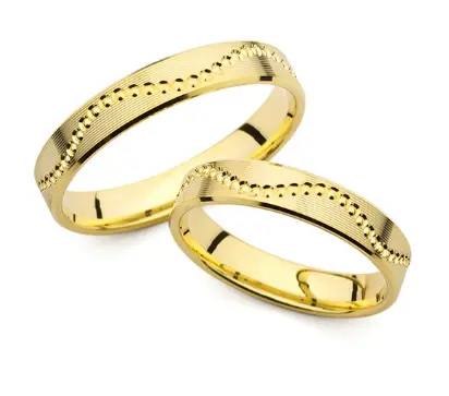 Zlatni vjenčani prsteni 14ct  4.0mm Model 20