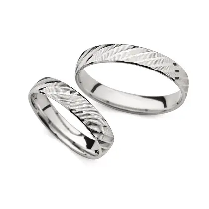 Zlatni vjenčani prsteni 14ct  4.0mm Model 8