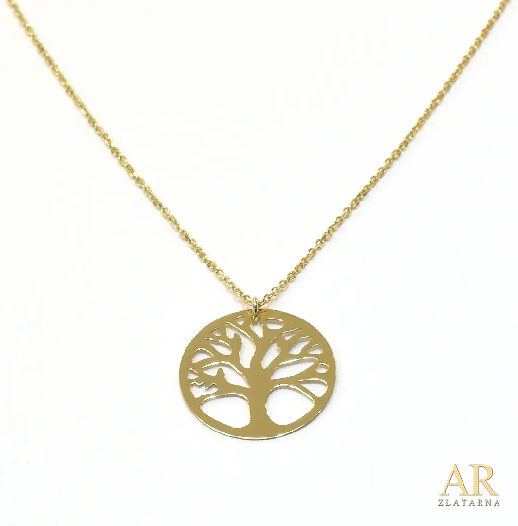 Zlatna ogrlica Drvo života  42cm 