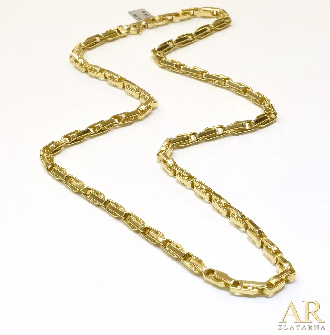 Zlatna ogrlica lančić 4.8mm  karike 65cm 
