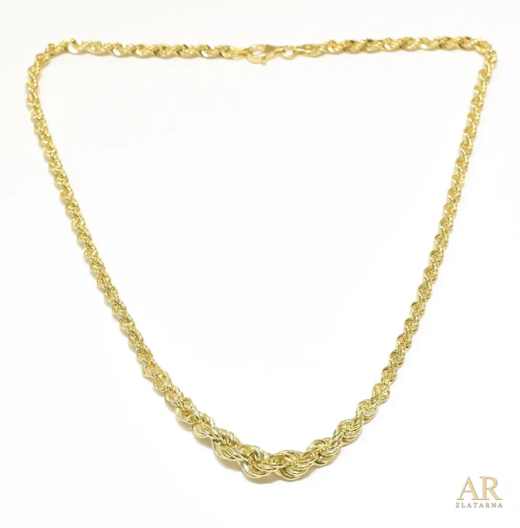 Zlatna ogrlica Rope 45cm