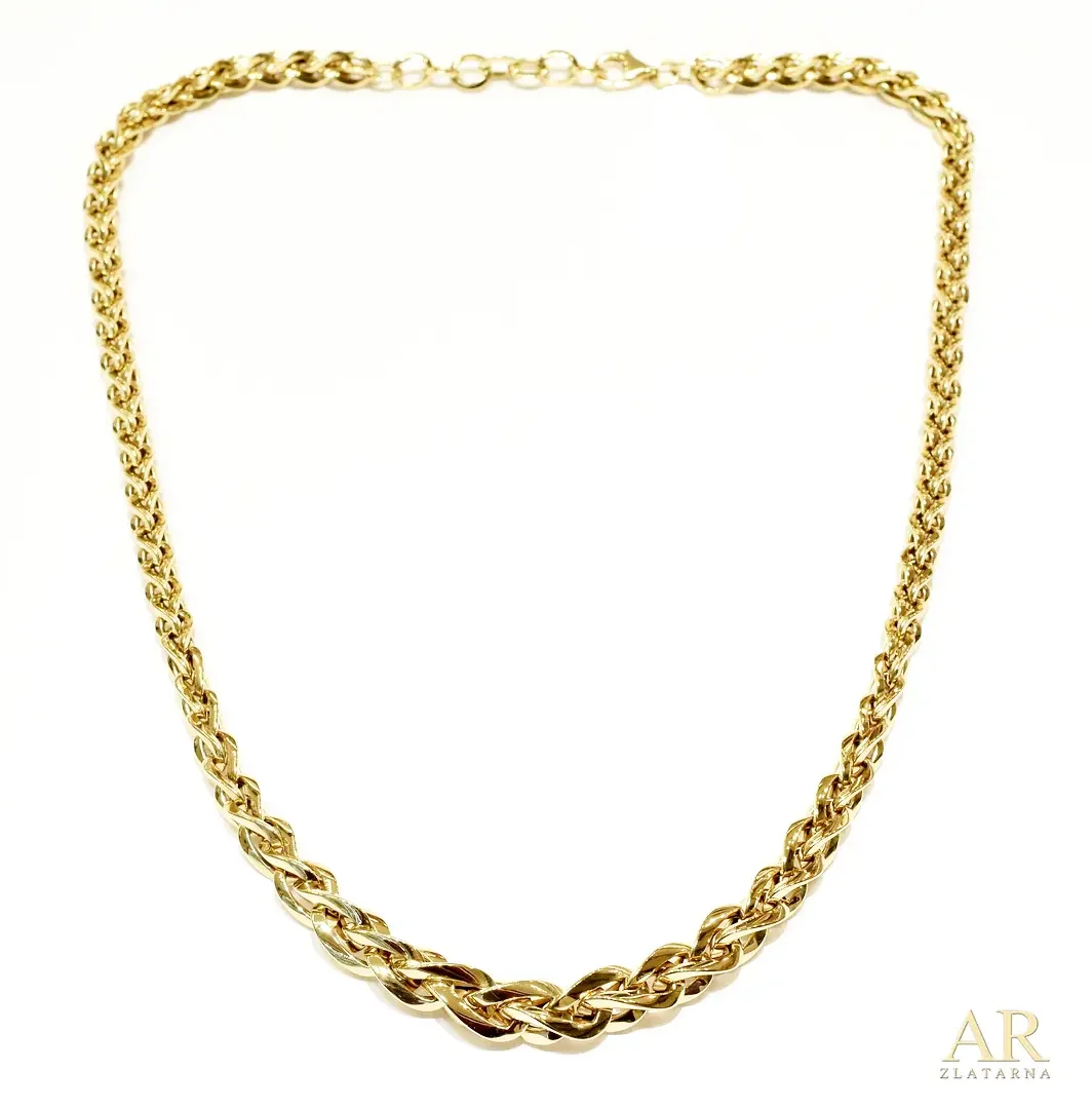 Zlatna ogrlica Rope Model 1