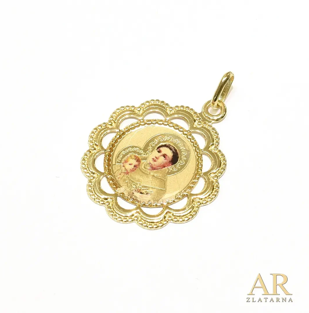 Zlatni privjesak Sveti Ante  Model 2