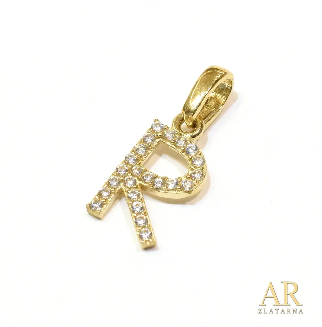 Zlatni privjesak slovo R