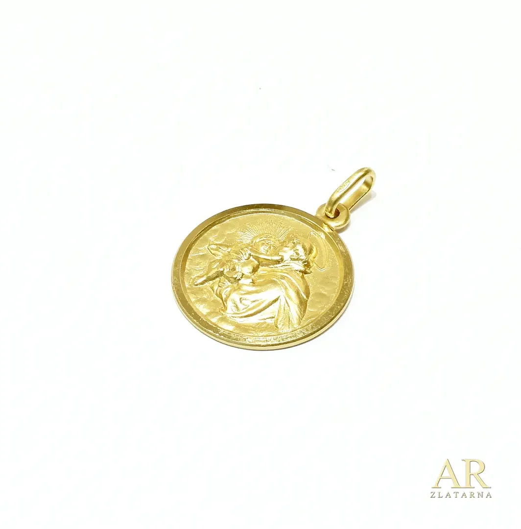 Zlatni privjesak Sveti Ante 19mm