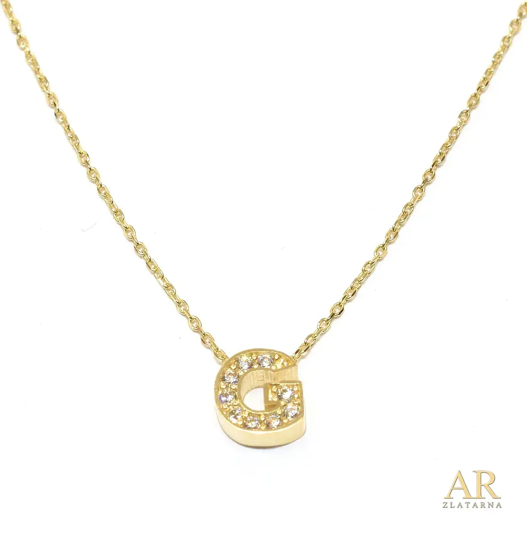 Zlatna ogrlica slovo G