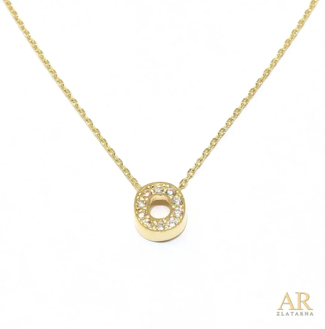 Zlatna ogrlica slovo O