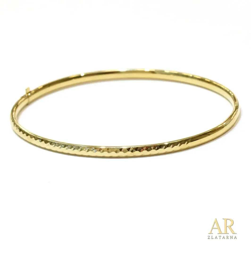 Zlatna narukvica kruta model 2