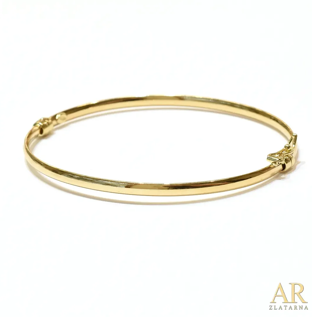 Zlatna narukvica kruta model 4