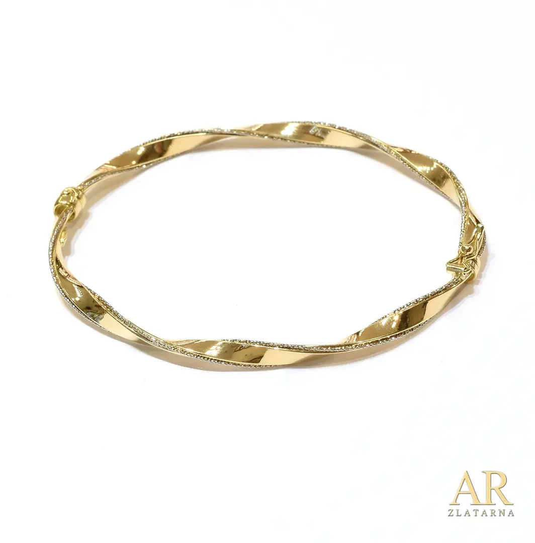 Zlatna narukvica kruta model 6