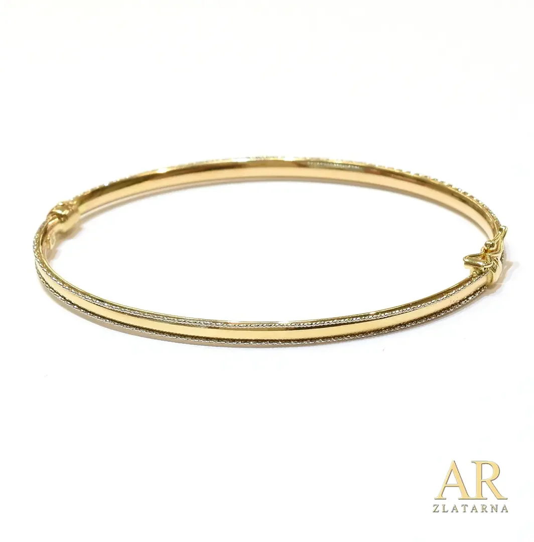 Zlatna narukvica kruta model 7