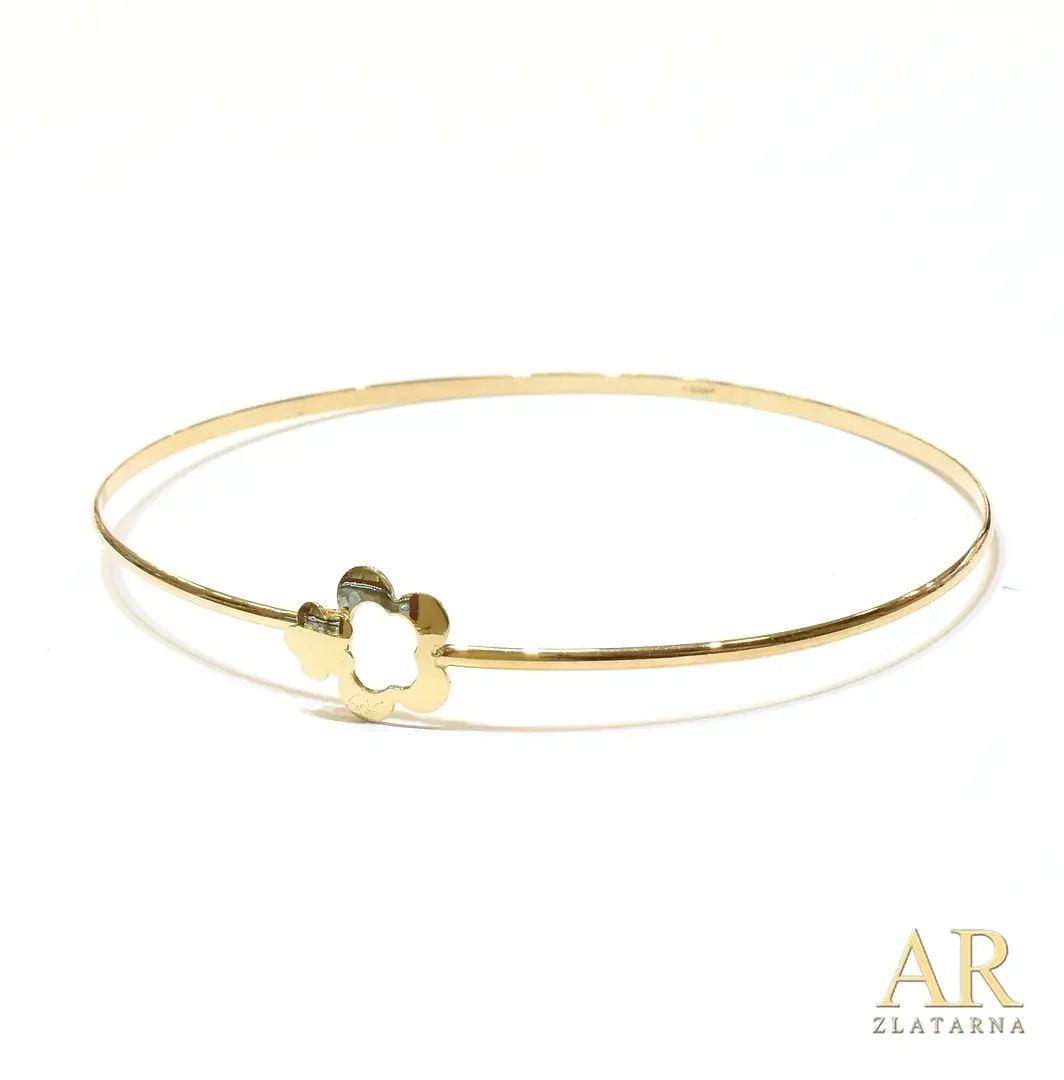Zlatna narukvica kruta model 9