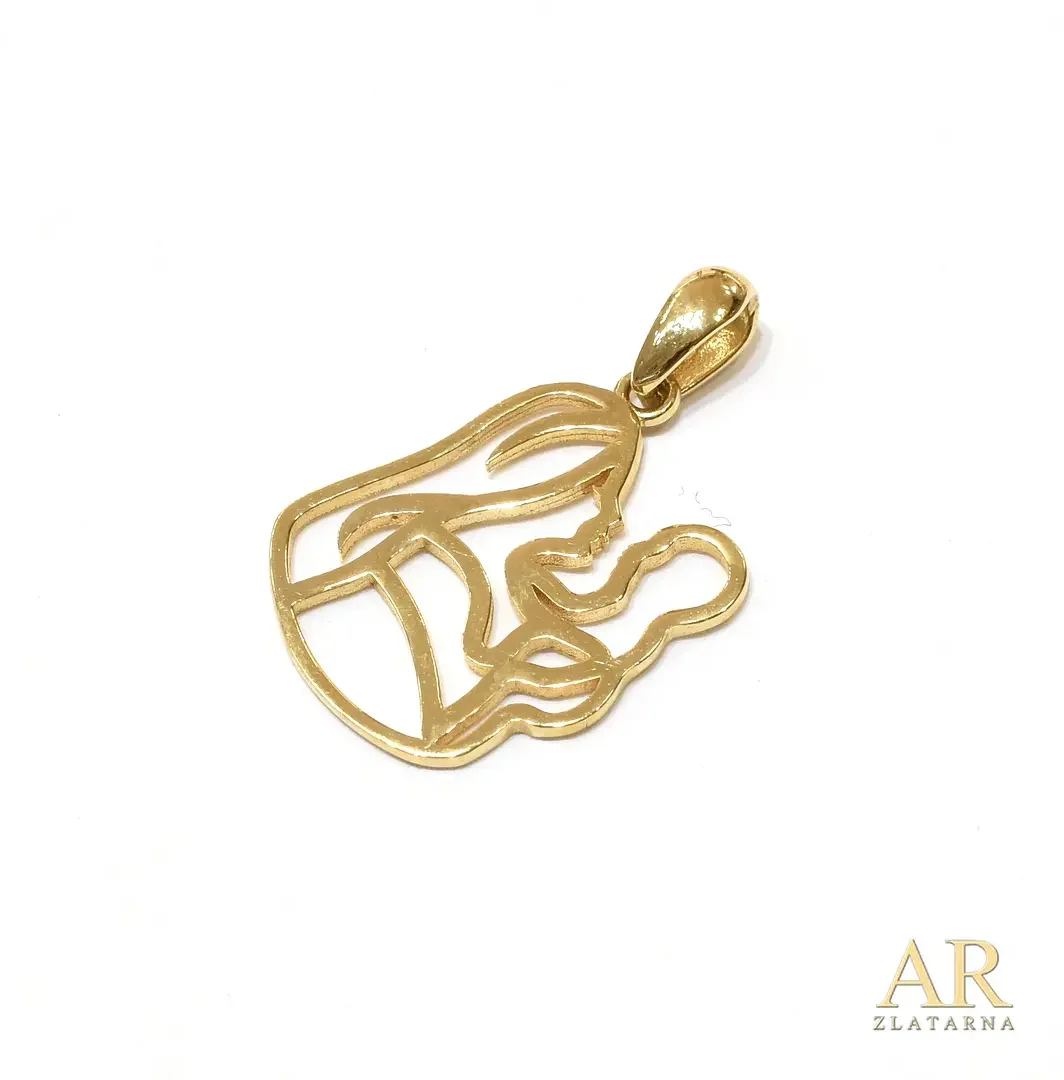 Zlatni privjesak Majka i  dijete