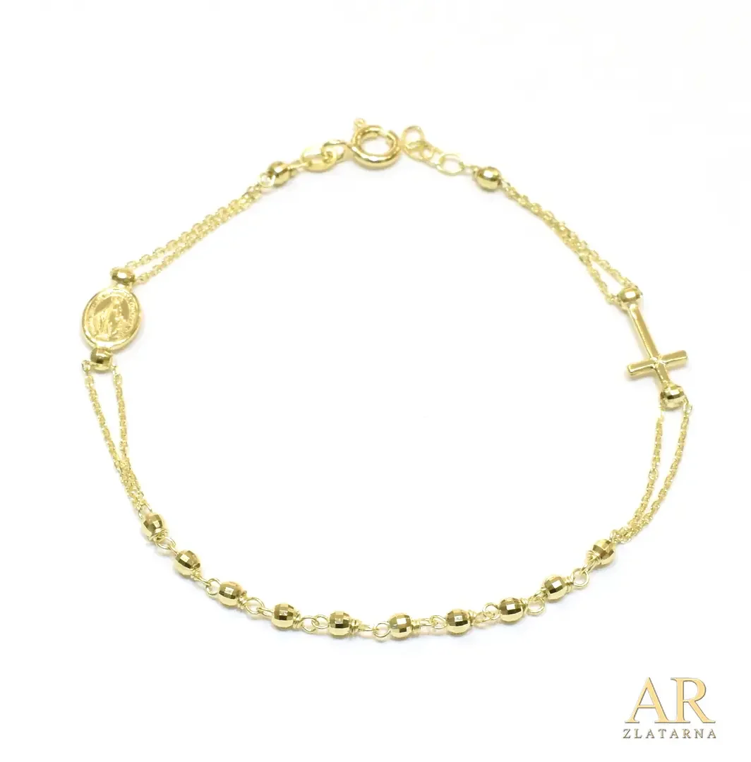 Zlatna narukvica Krunica  18cm 