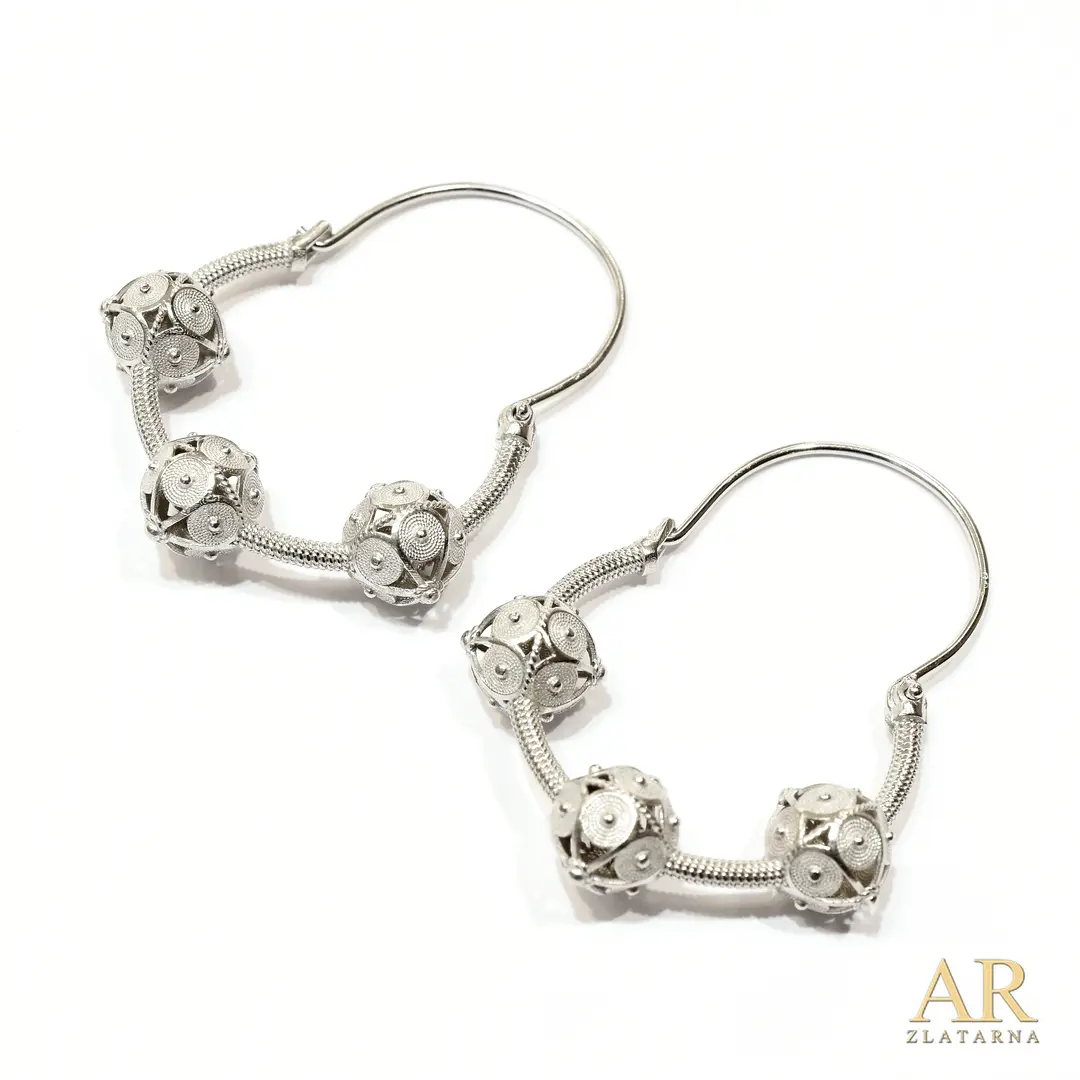 Srebrne Zadarske naušnice filigran