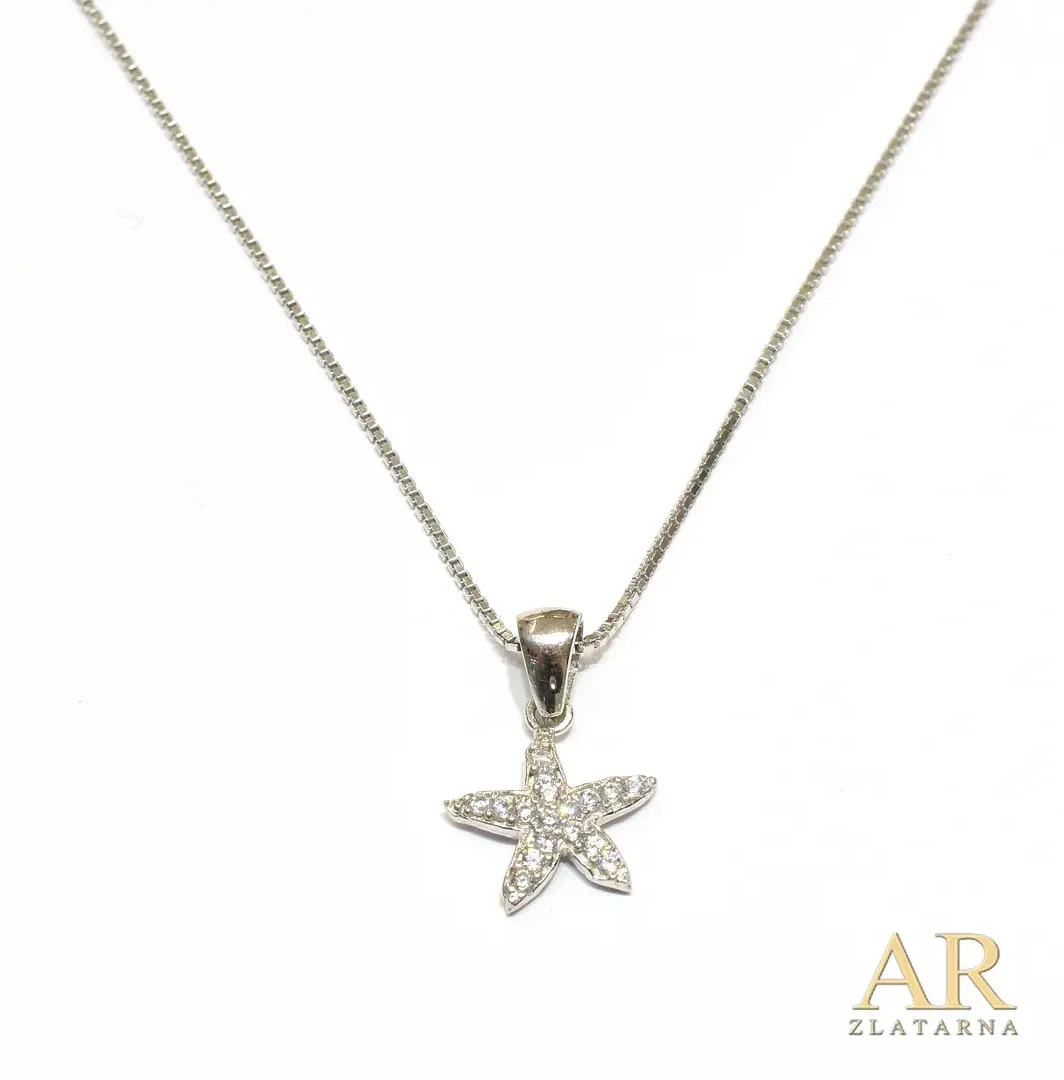 Srebrna oglica Morska zvijezda Model 1