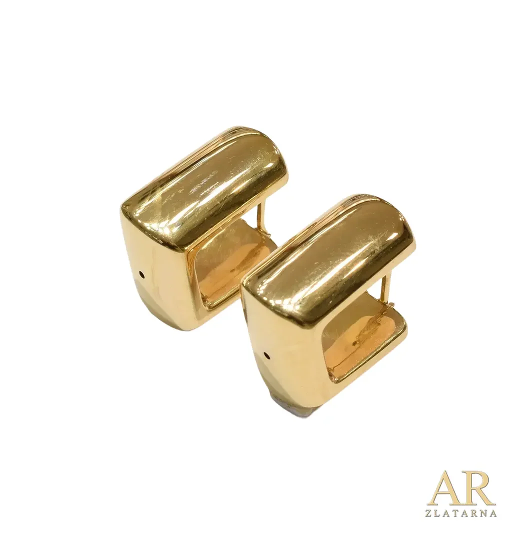 Zlatne naušnice Kockaste model 1