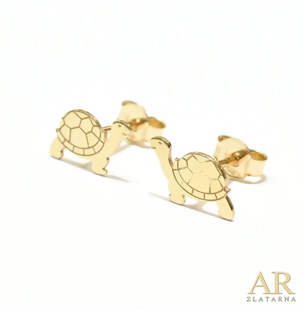 Zlatne naušnice Kornjača