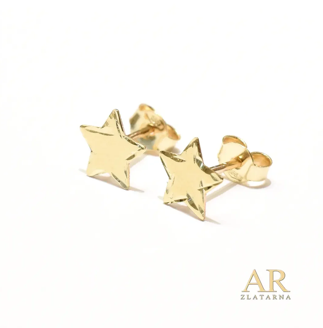 Zlatne naušnice Zvijezde model 2