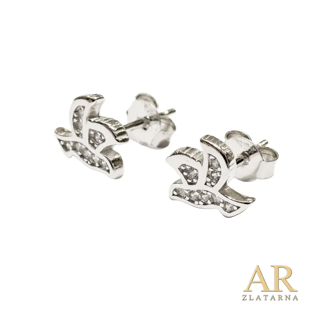 Srebrne naušnice Golubica