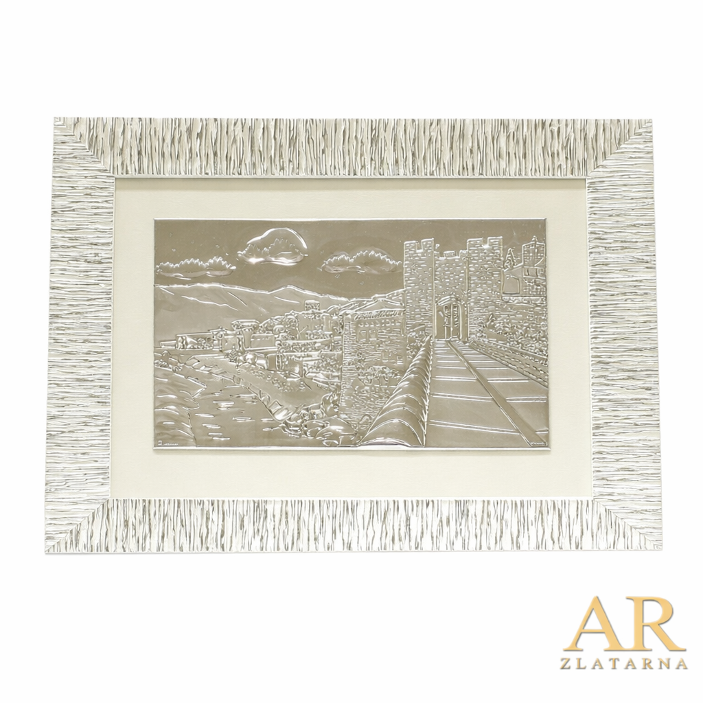 Srebrna slika Kaštel 41*54 cm