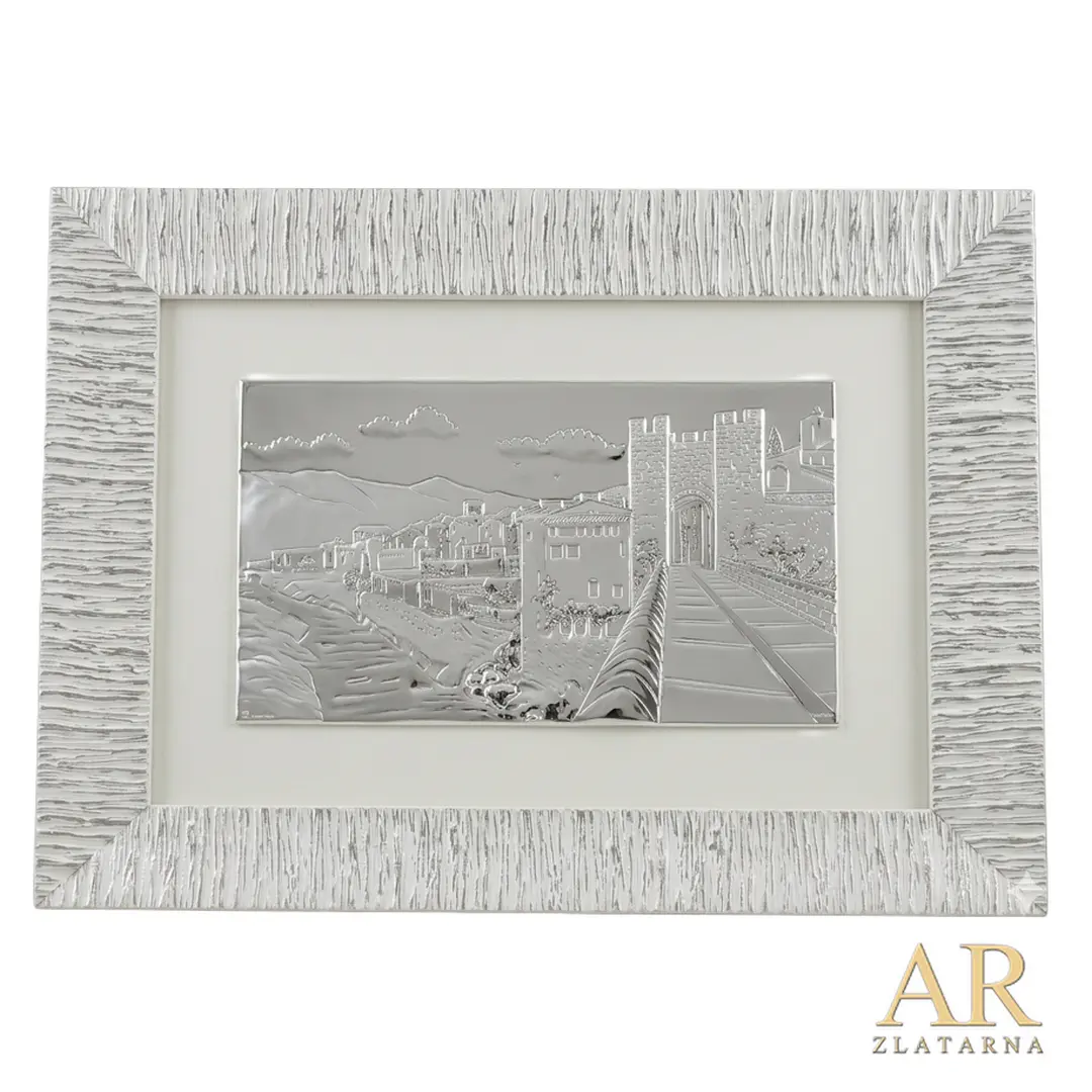 Srebrna slika Kaštel 41*54 cm
