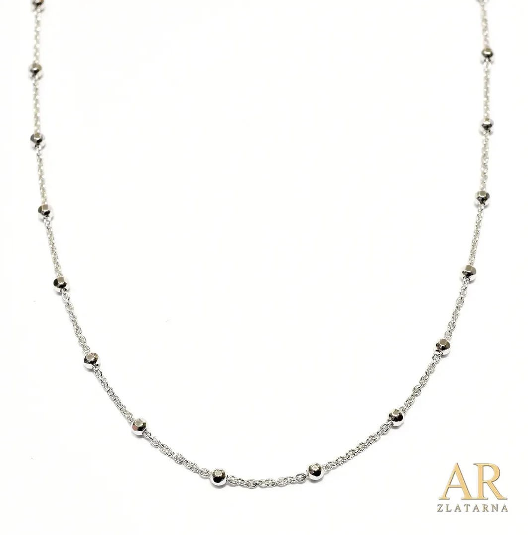 Srebrna ogrlica sa kuglicama