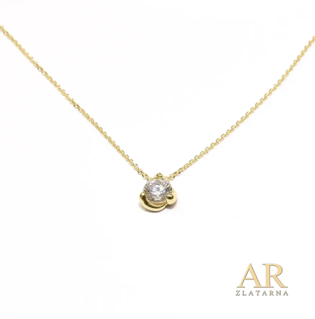 Zlatna ogrlica Cirkon Model 5