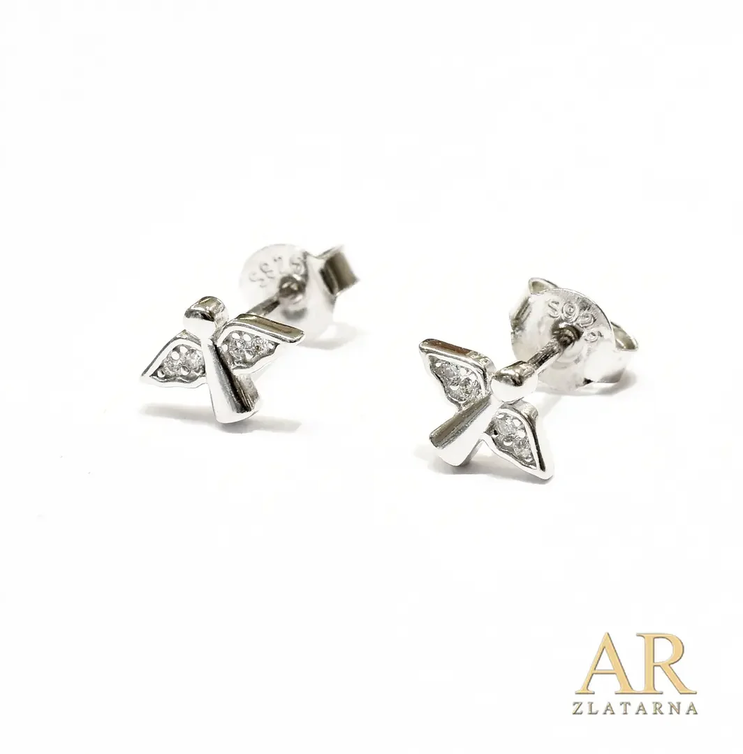 Srebrne naušnice Anđeli mini