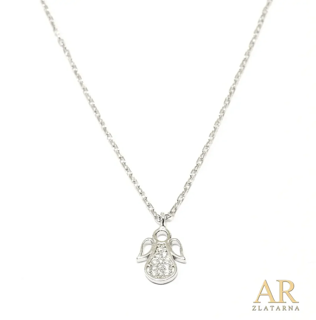 Srebrna ogrlica Anđel Model 7