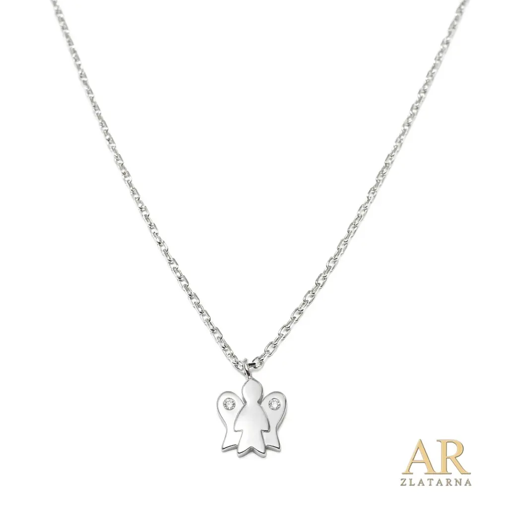 Srebrna ogrlica Anđel Model 8