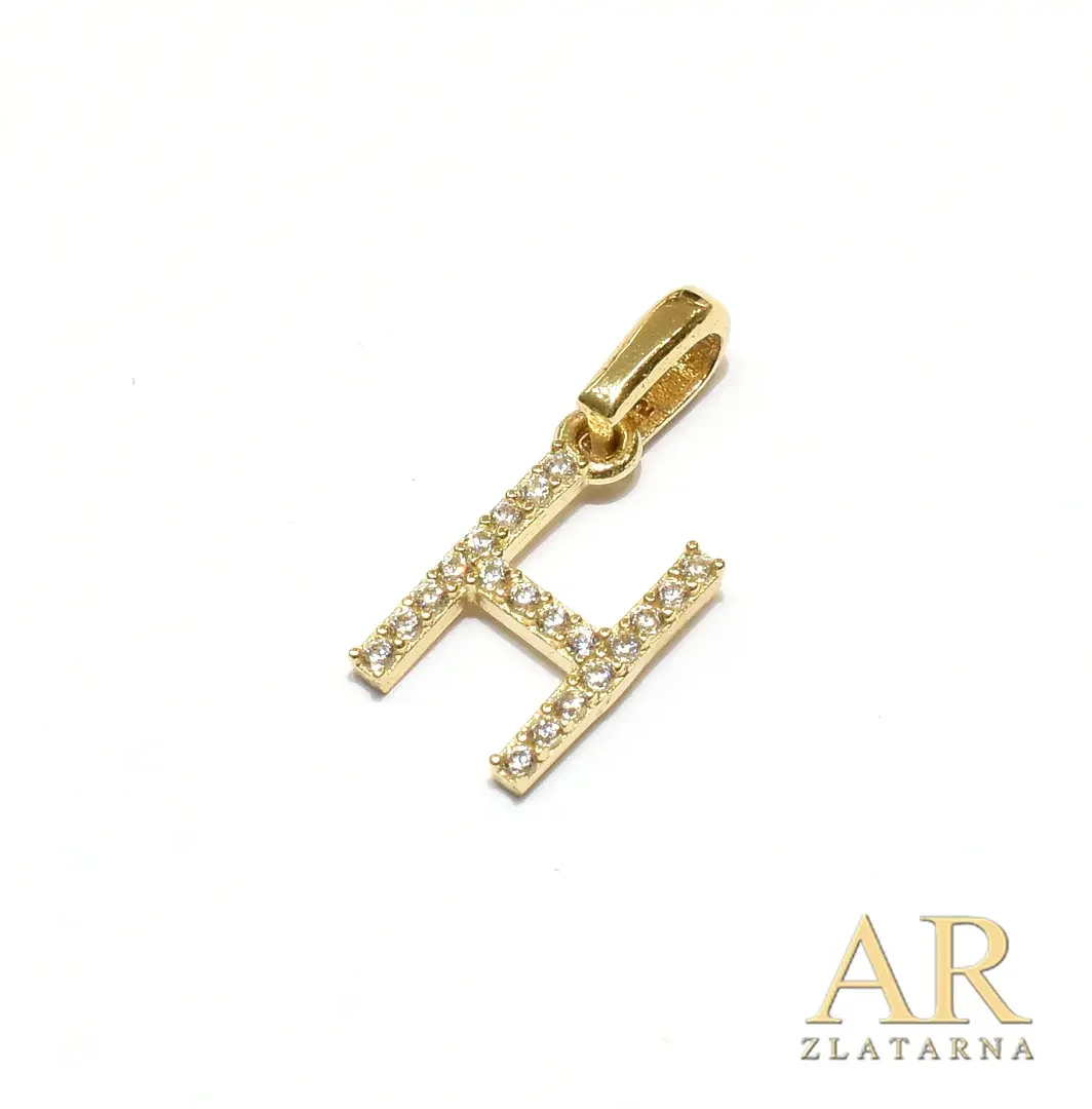 Zlatni privjesak slovo H