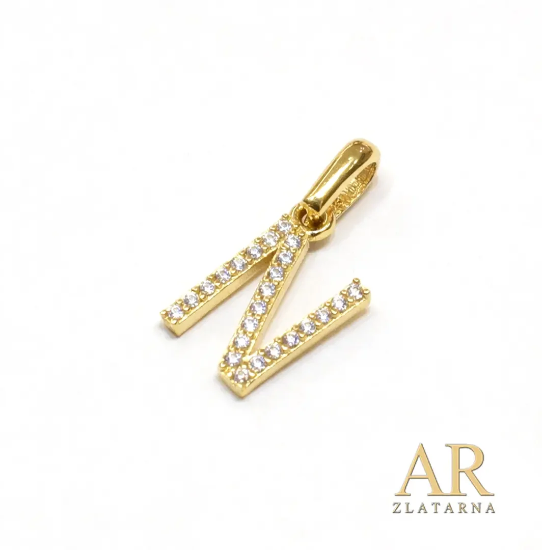 Zlatni privjesak slovo N