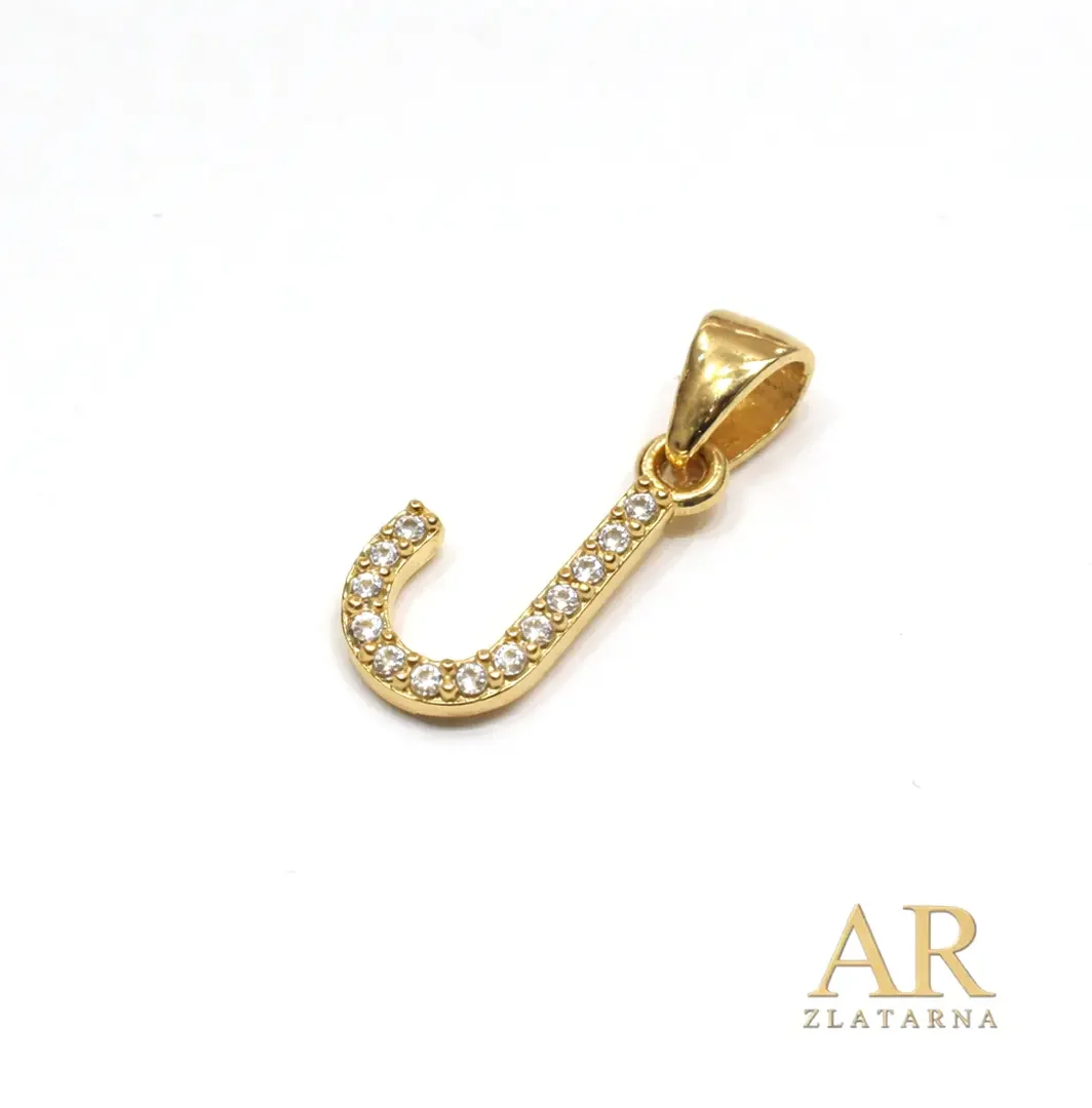 Zlatni privjesak slovo J